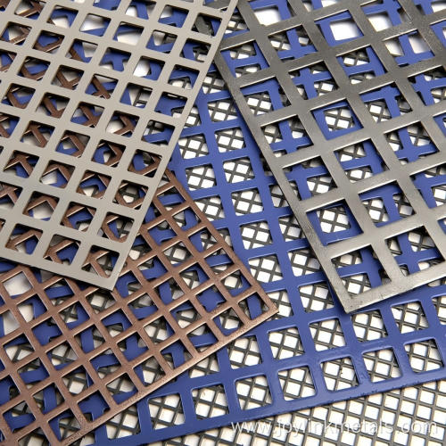 Square hole perforated metal